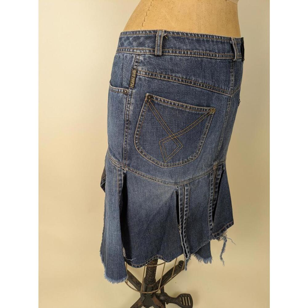 Y2K Plein Sud fringe denim skirt - Picture 8 of 9